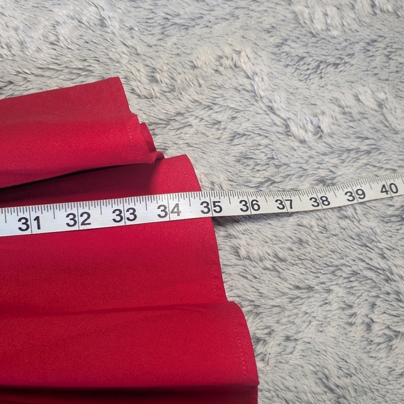 Reformation Red Mini Dress Defina Knit Dress Drop Waist Large - Picture 5 of 8